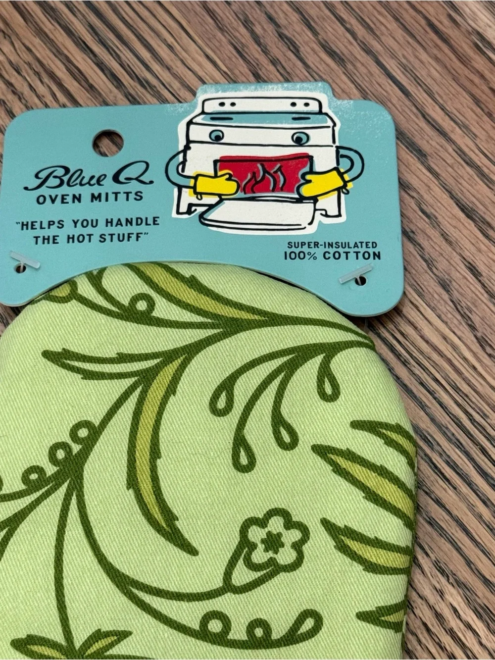 Blue Q Oven Mitt NWT
